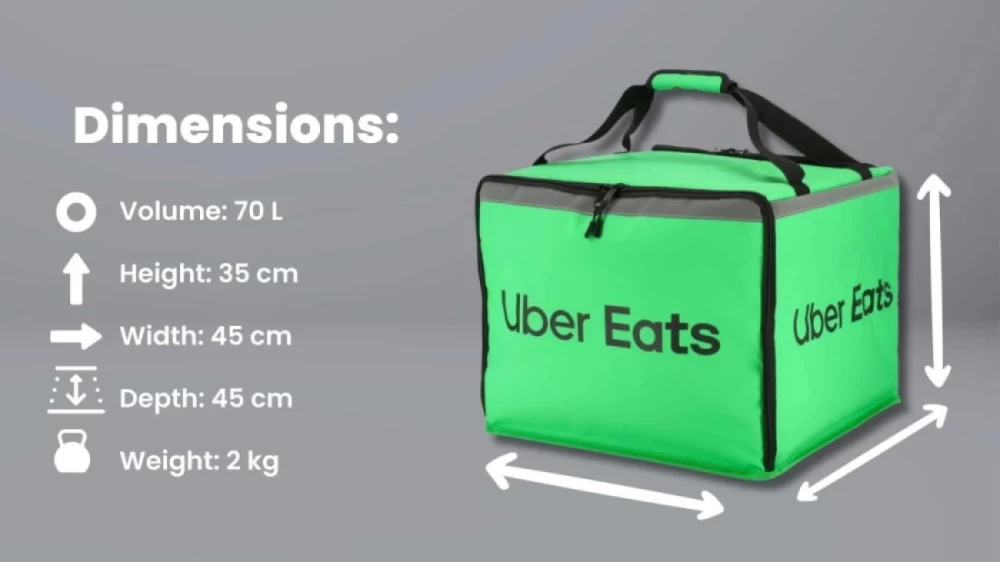 Uber Eats XL leveringsbærepose